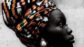 Black woman in traditional headwrap 
