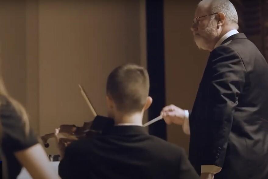 Braden Riley, 15, performs his 2023 recital in Evansville June 27. (Tim Jagielo / WNIN Video Still)