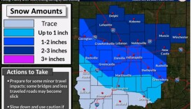 Light snow may occur tonight with minor accumulations possible. Another round of snow is expected Thursday afternoon and evening.