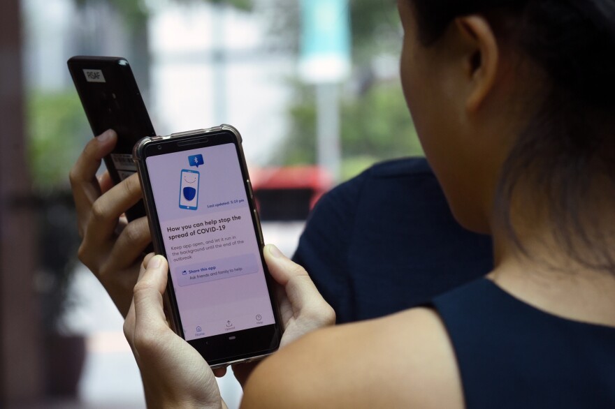 Smartphone apps can be used to help streamline the work of contact tracing. In Singapore, the government uses an app called TraceTogether. But in the U.S., privacy concerns could hamper such an approach.