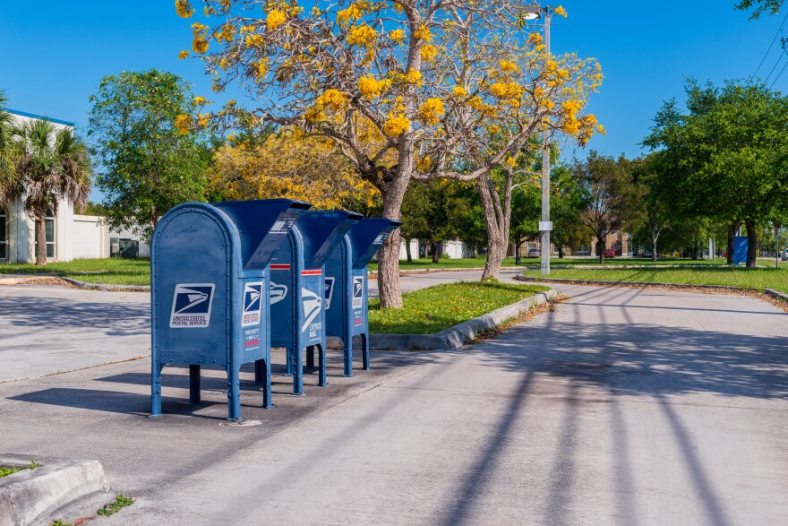 Officials urged residents to only use blue USPS mailboxes during business hours in January after a rash of mail thefts.