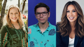 The candidates from left to right are: Sen. Danielle Bass, Max Hanna, and Kelly Kitashima.