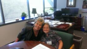 Agency For Persons With Disabilities Director Barbara Palmer with Ashley Martin