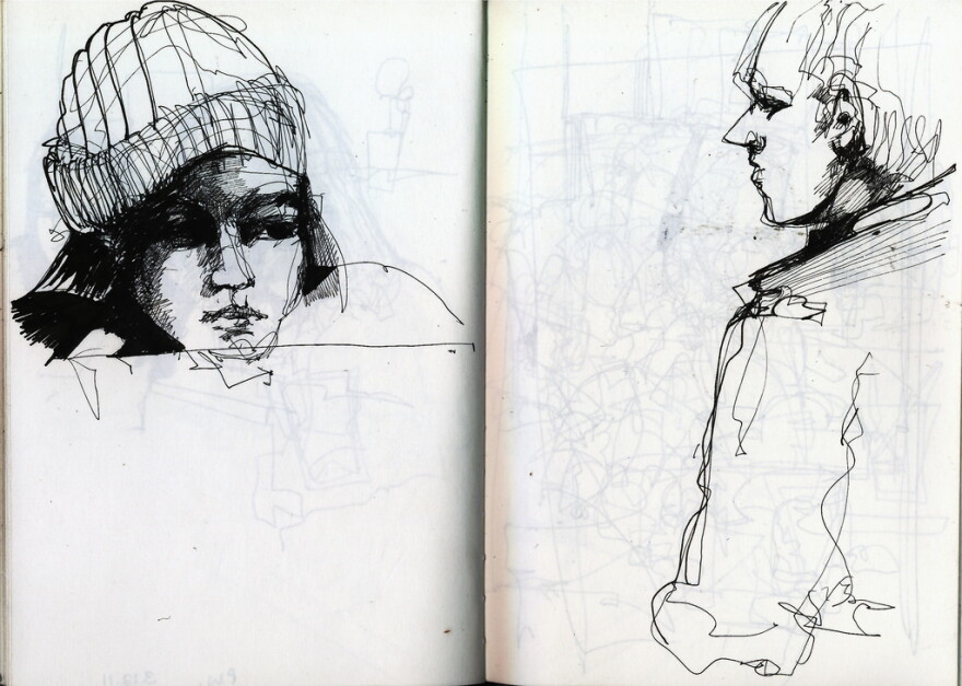 Trident, a sketch by artist William on Flickr.