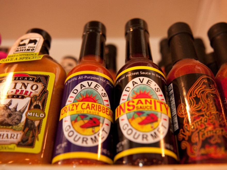 Dave's Insanity Sauce, touted as the hottest sauce on the market.