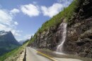 The weeping wall on Glacier Park's Going-to-the-Sun Road.