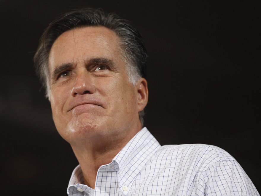 Mitt Romney at a campaign stop Monday in Avon Lake, Ohio.