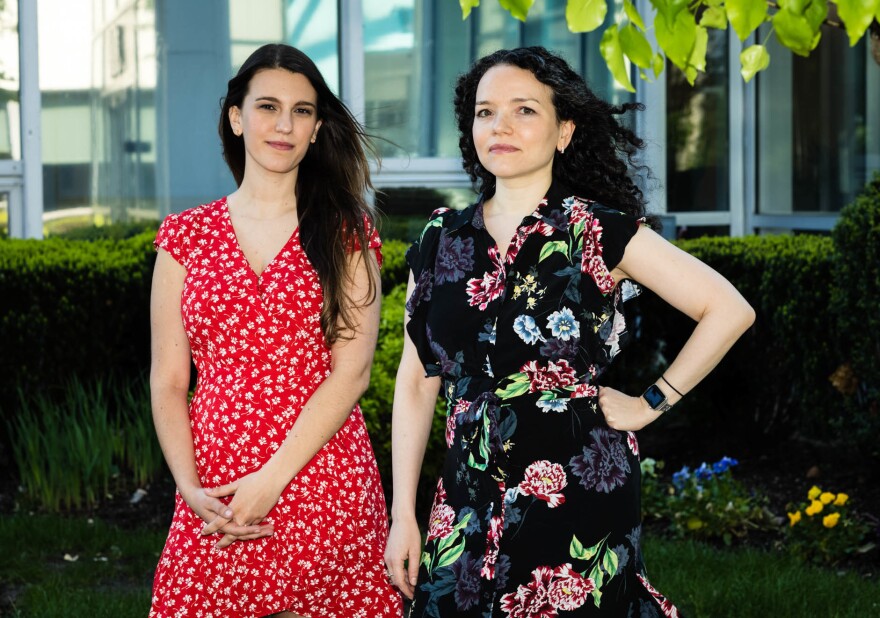 Mental health counselor Ariana Metalia (left) and child psychiatrist Dr. Zoya Popivker, work at the small behavioral health center that helps kids within the Rockville Centre school district in Long Island. "We're friendly, we try to create an environment where somebody feels safe talking to us about their deepest feelings and concerns," Popivker says.