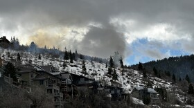 Alpine Forestry burns slash piles in Old Town Park City on April 17, 2024. It has about 800 piles to burn in areas including Treasure Hill near the Town Lift, Rossi Hill, parts of Daly Canyon and in open space below the Ontario Lodge, weather permitting.