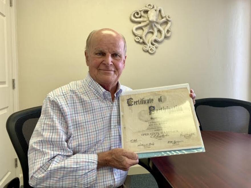 Air Force veteran Tom Botchie, 84, of Ormond Beach served in Operation Hardtack. He keeps a scrapbook of photos from his time in the Pacific that depict young, happy men, still unaware of the potential effects of their radiation exposure.