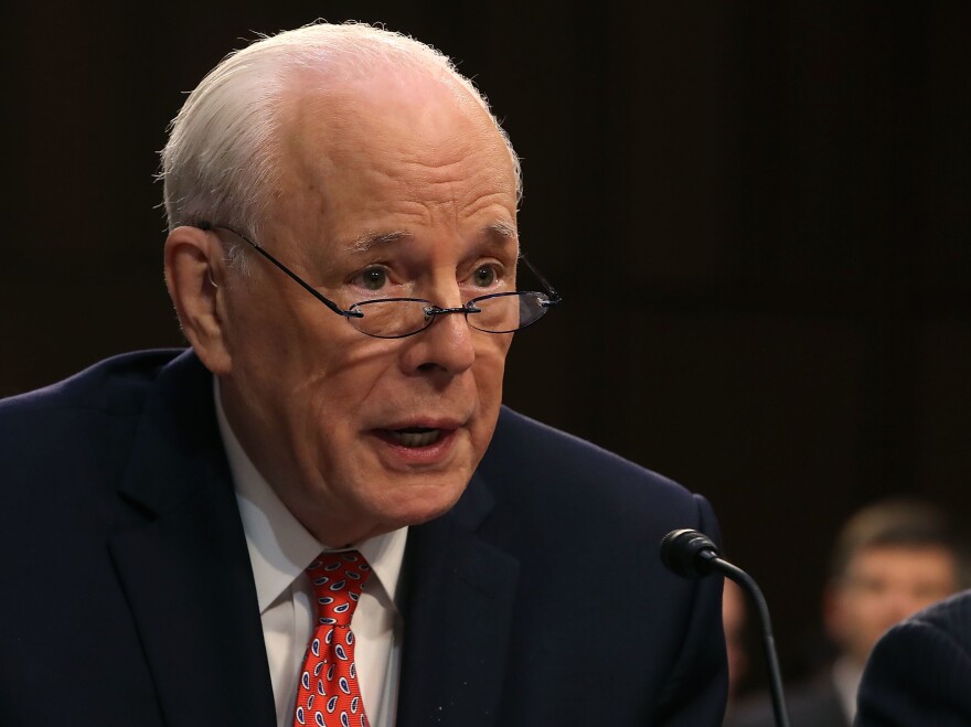 John Dean, former White House counsel to President Nixon, speaks during a hearing on the nomination of federal appeals court judge Brett Kavanaugh to be an associate justice on the U.S. Supreme Court on Sept. 7, 2018.