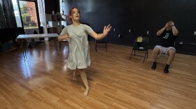 Madi Frampton-Herrera and Favian Herrera Jr. during a recent rehearsal of their Herrera Dance Project's "Unanswered for 77: The Time Between."