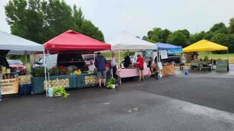 A few of the vendors at the Plattsburgh Farmers Market