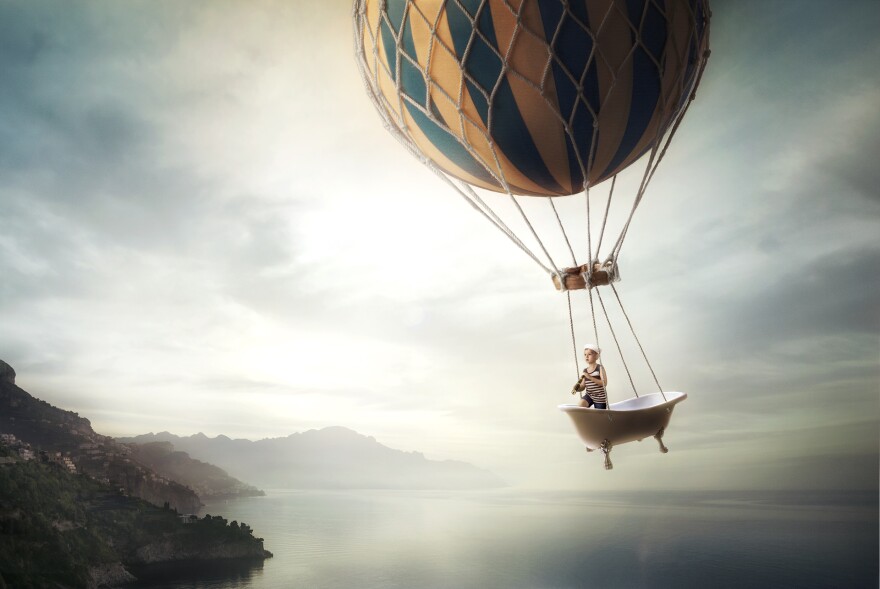 "Dreamscape," courtesy of Jimmy Williams, shows how Photoshop can be used to create fantastical landscapes. But the program's inventors note that photo manipulation predated Photoshop.