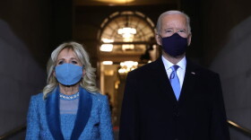 President Joe Biden and Jill Biden arrive at his Biden's inauguration on the West Front of the U.S. Capitol on Jan. 20, 2021 in Washington, D.C. (Win McNamee/Getty Images)