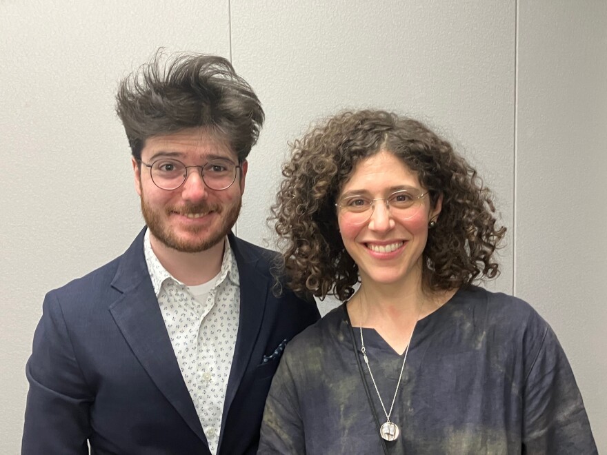 Pianist Dimitri Malignan and soprano Lily Arbisser pictured March 24, 2026, ahead of their free recital on Thursday, March 26 at 6 p.m. in the Figge Art Museum lobby, Davenport.