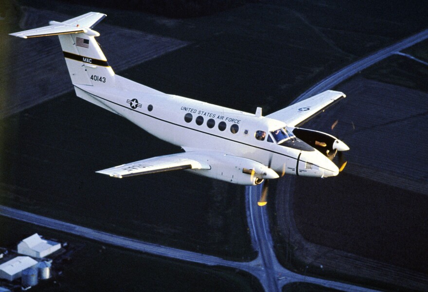  A U.S. Air Force C-2 aircraft in flight