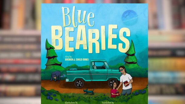 Book cover for "Blue Bearies" by Brenda Child