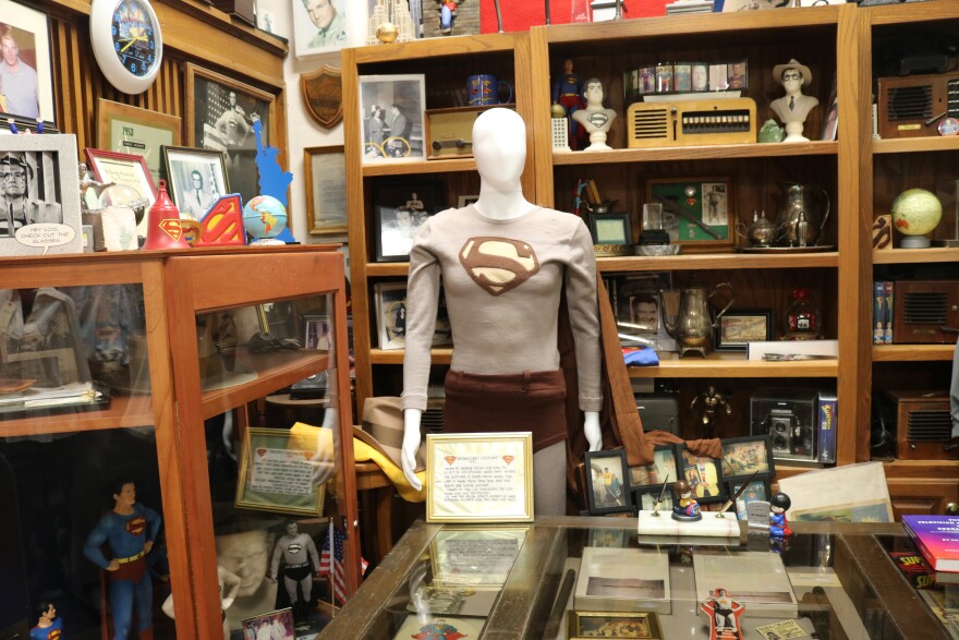 The Super Museum is home to more than 70,000 items connected to the Man of Steel. This includes costumes like the brown and gray uniform that George Reeves wore in his Superman television series.