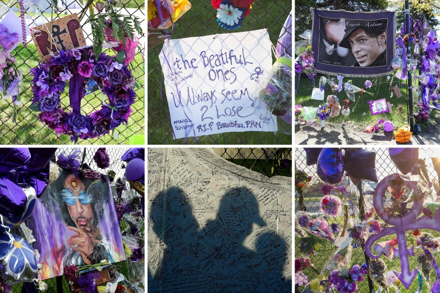Scenes from the Paisley Park Fence in Chanhassen, Minn.