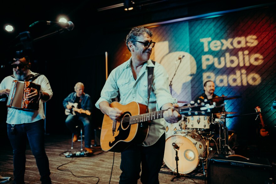 Mitch Webb & The Swindles perform in The Malu & Carlos Alvarez Theater & Studio at Texas Public Radio for the Summer Night City series in July 2021.