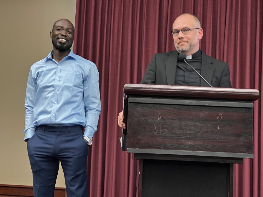 Pre Shelton and Father Dustin Feddon of Joseph House