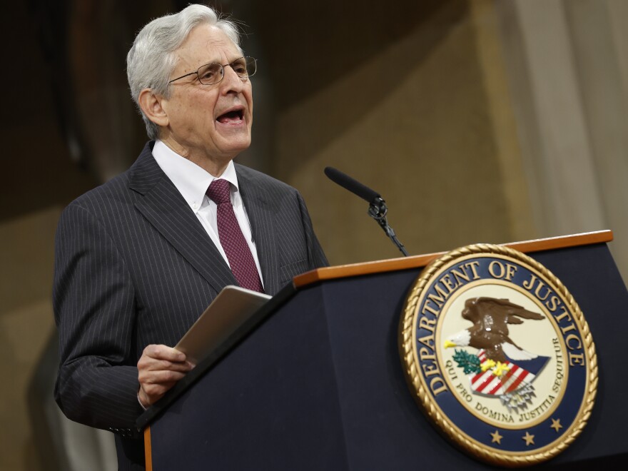 U.S. Attorney General Merrick Garland said that the Justice Department's new use of force policy reflects the consensus views of law enforcement leadership groups and union associations.