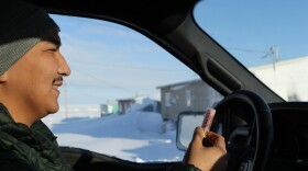 Nathan Gordon Jr. looks at one of the rounds for deterring bears on March 3, 2026.