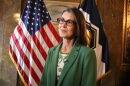 Utah Lt. Gov. Deidre Henderson speaks to reporters about the launch of Utah’s digital apostille program after a news conference at the Utah Capitol in Salt Lake City on Sept. 1, 2026.