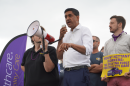 U.S. Rep. Rohit "Ro" Khanna (D-CA) spoke Wednesday in support of striking Mount Nittany Medical Center workers. 