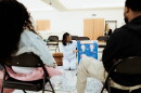 A Lamaze childbirth education session.