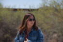 U.S. Rep. Adelita Grijalva surveys Quitobaquito Springs on Aug. 24, 2026. The federal government is planning to build a secondary wall through the site, which is sacred to the Tohono O'odham and Hia C-eḍ Oʼodham tribes.