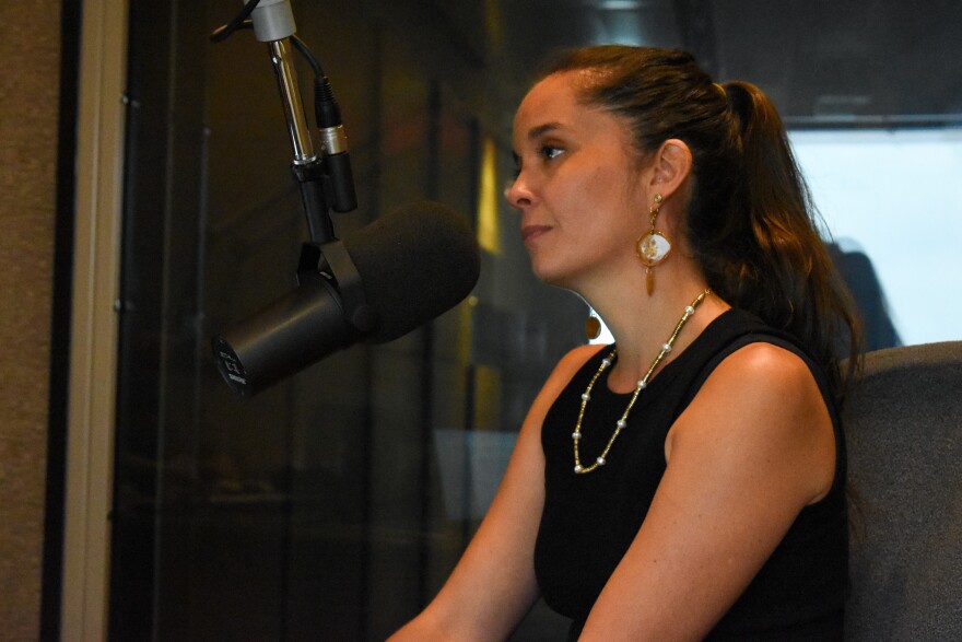 Shantel Meek in the KJZZ studios in Tempe.