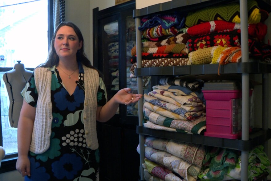 Daisy May founded her own clothing brand, ReBloomed Design, from secondhand and re-sourced materials.