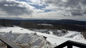 Melting snow blankets the Ryan Lode property near Ester Dome April 9, 2026.