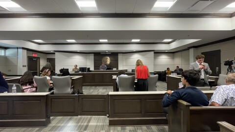 In the DA’s leadership academy, middle, high school, and undergraduate participants spend a week learning the ins and outs of the legal system, while coming up with the facts and evidence they’ll use to make their case at a mock trial that took place on June 26, 2026, at the Division of Juvenile Justice building in New Hanover County.