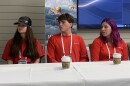 UCT students from left to right: junior Taylor Landers, senior Julian Christopher, junior Emma Longfield