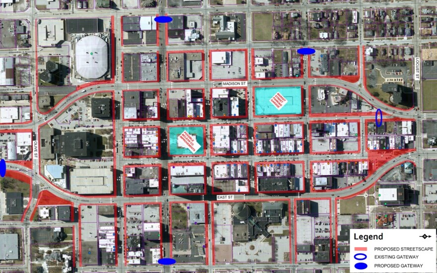 A look at the potential scope of the streetscape project in downtown Bloomington.