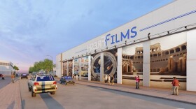 An architect's rendering of the new $12-million film production studio to be built by Fresh Films in downtown Rock Island, on 5th Avenue between 20th and 22nd streets.