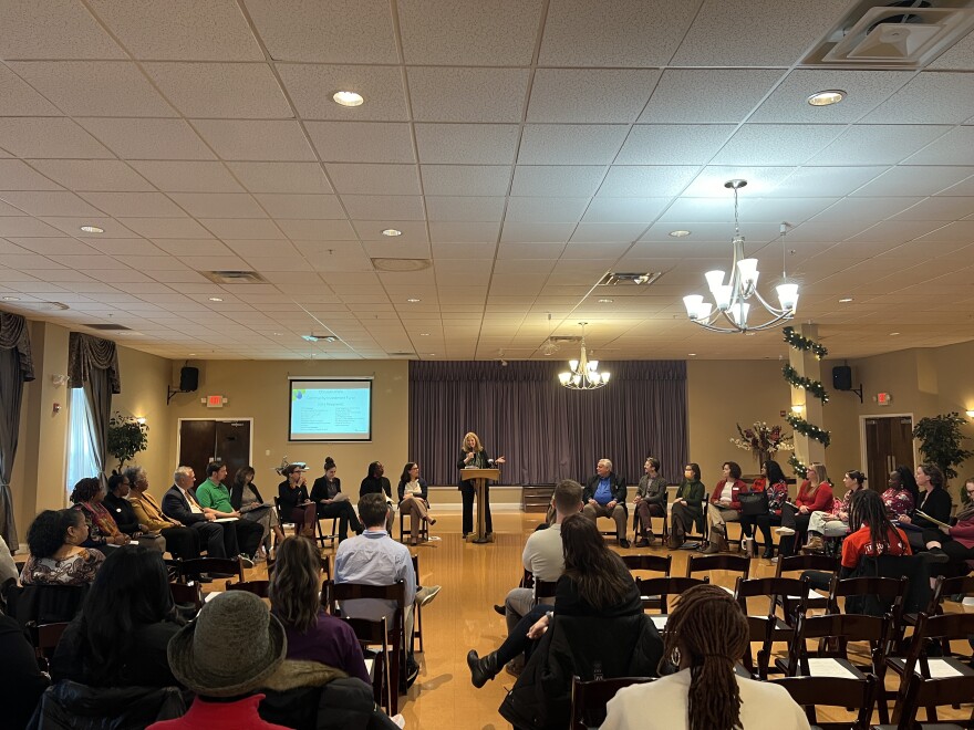 ChristianaCare’s Chief Public Affairs and Health Equity Officer Bettina Tweardy Riveros introduces the 19 nonprofits receiving a piece of $1 million from the health system's Community Investment Fund.