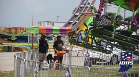 Members of the Indiana Department of Homeland Security inspecting the Marion County Fair rides on Wednesday