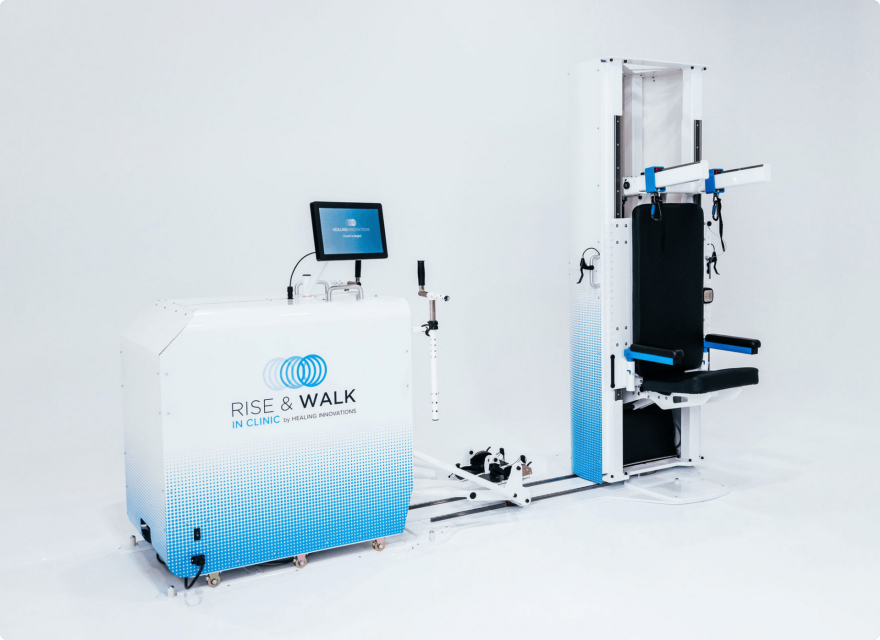 The Rise&Walk by Healing Innovations is a 3-in-1 rehab machine.