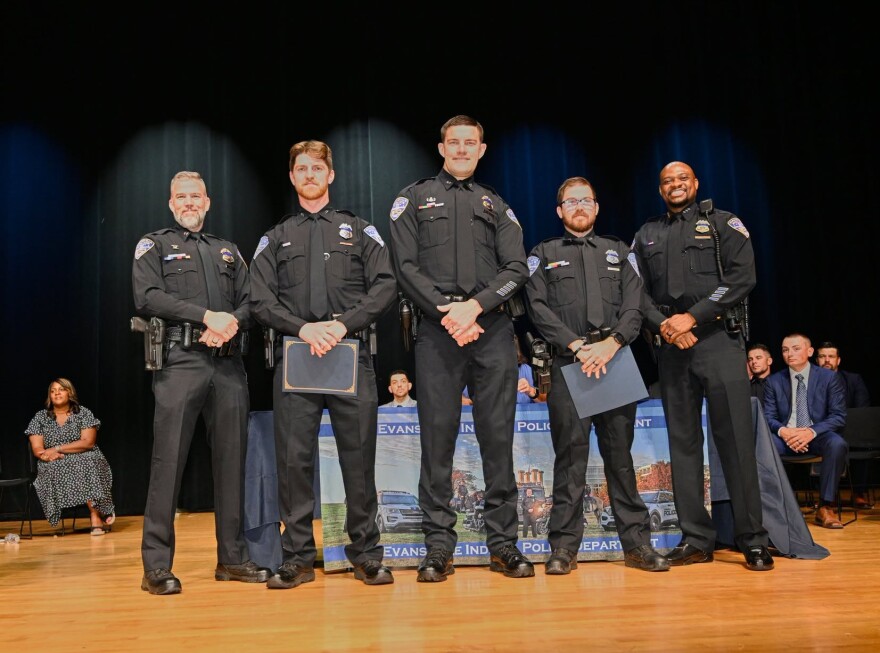 Evansville Police officers honored on July 13,2026