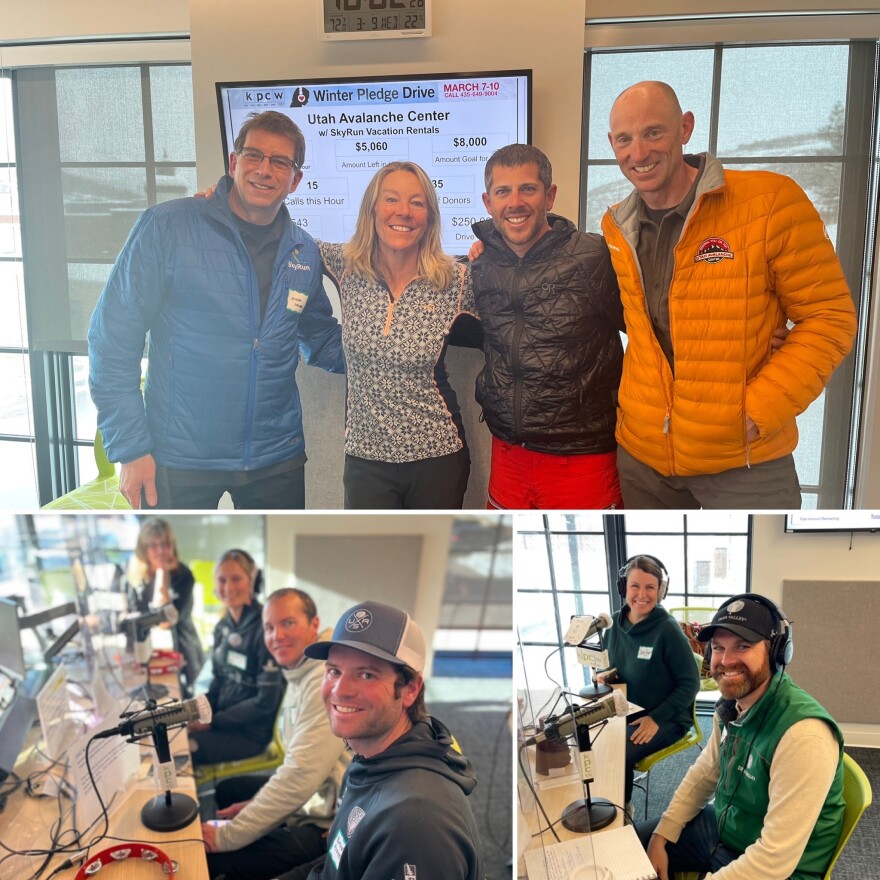 Scenes from KPCW's Winter Pledge Drive in March, 2022