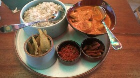 Fish curry inflected with coconut is a staple dish in the coastal Indian state of Goa. It's usually eaten accompanied by unpolished rice, fried fish and a dab of pickle. Once all the fish has been eaten up, the leftover curry is reheated over a low flame until it condenses and thickens. At that point, it is reborn as <em>Kalchi koddi, </em>which literally translates to "yesterday's curry."