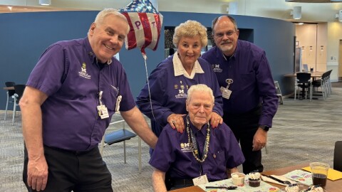 Celebrating 99-year-old volunteer and veteran Pete Zimmer