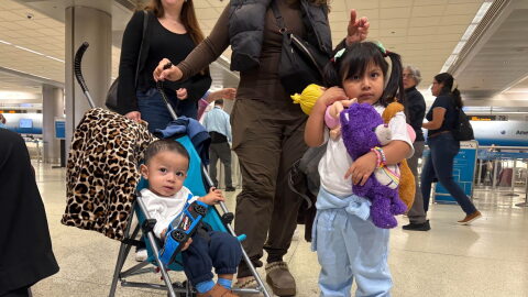 Debhani, 4, and Eithan, 1, arrived at Miami International Airport on Friday, October 16, 2026. They are the 59th set of children the Guatemalan Maya Center, a non-profit that advocates for immigrants, has helped return to their parents. They are among the many kids with citizenship who have followed their parents to an unfamiliar country after deportation.