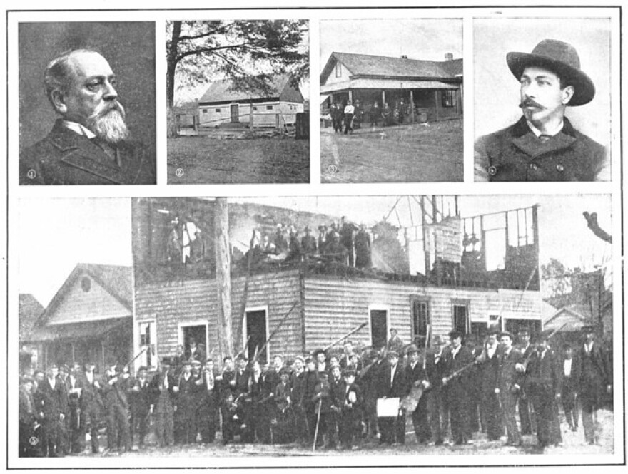 Old photos of the massacre.