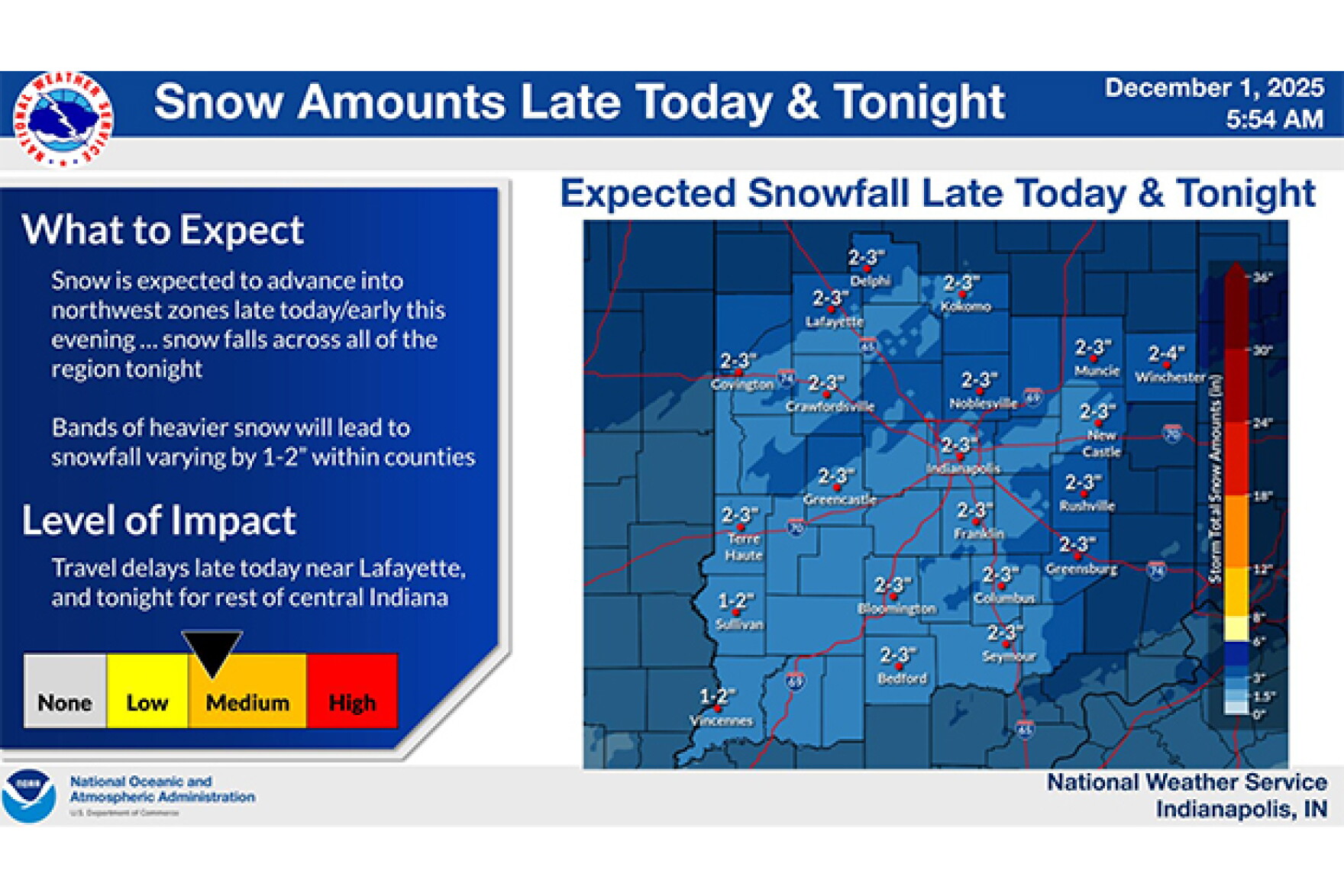 Up to another three inches of snow expected tonight