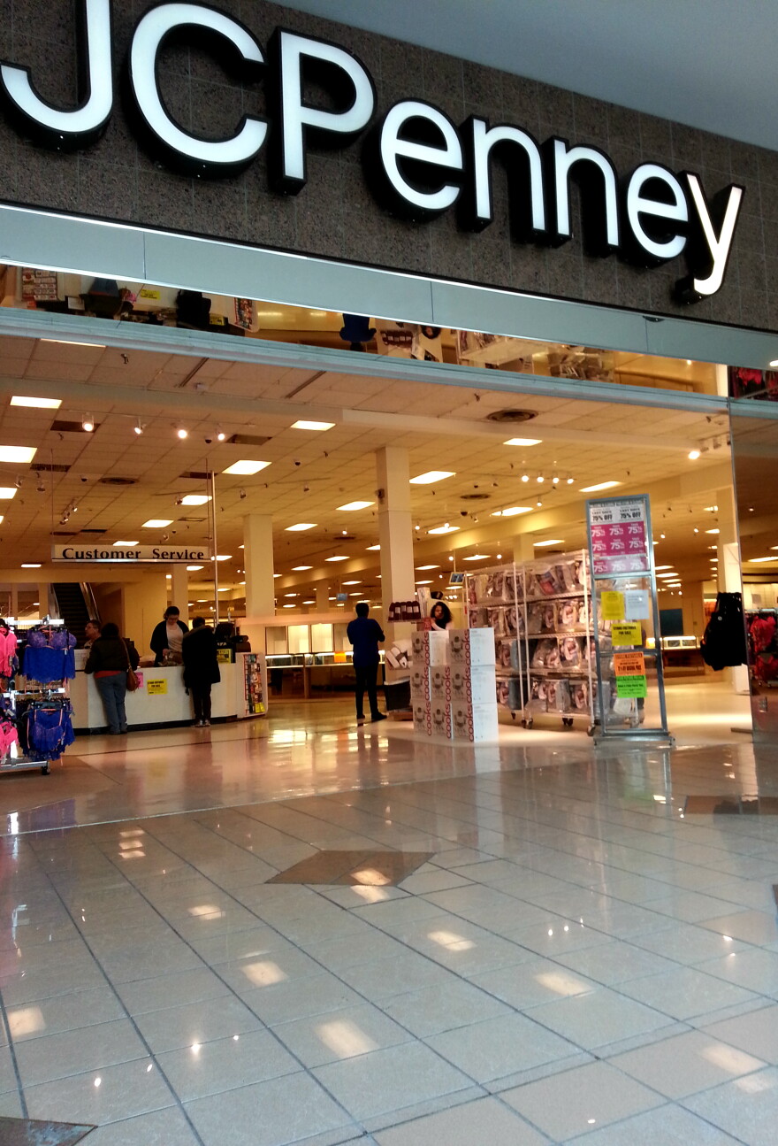 Front of J.C. Penny, from inside of Shoppingtown mall 